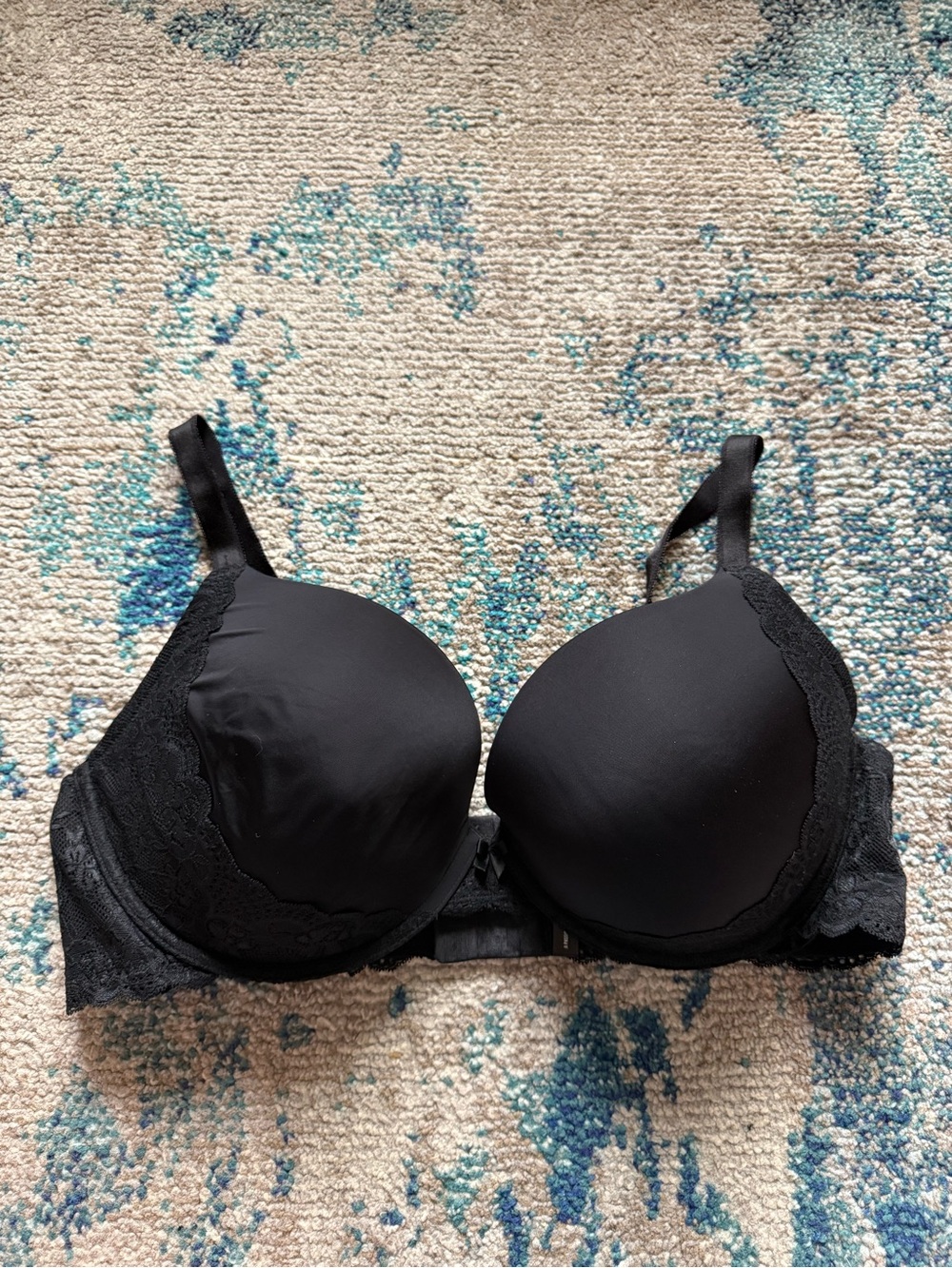 Everyday Black Lace T-Shirt Bra - Smooth Support